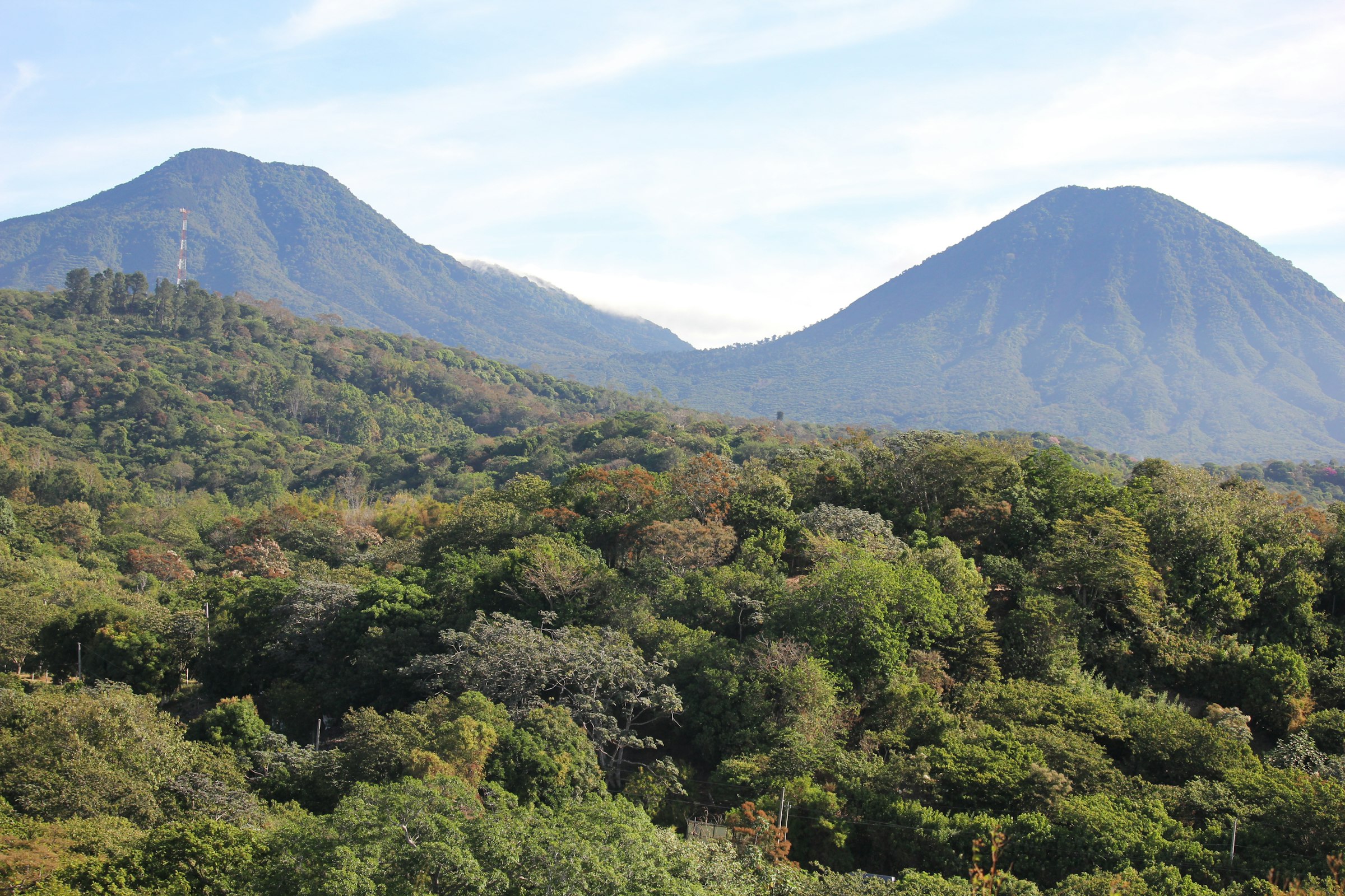 Volcanes vistos desde Concepción de Ataco